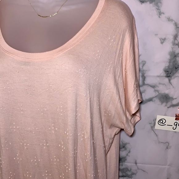 Blush Beaded Detail T Shirt  / Blouse Bobeau - Picture 4 of 14